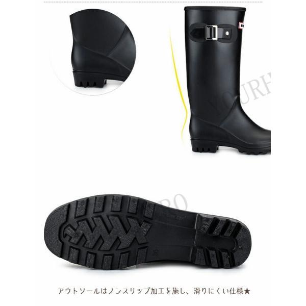 レインブーツ レディース レインシューズ ジョッキー 雨降り 雪 雨 ラバーブーツ 無地 長靴バックルデザイン レインブーツ防水 梅雨台風 防寒 軽量 |  | 03