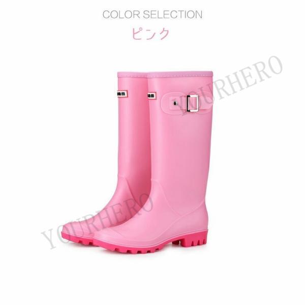 レインブーツ レディース レインシューズ ジョッキー 雨降り 雪 雨 ラバーブーツ 無地 長靴バックルデザイン レインブーツ防水 梅雨台風 防寒 軽量 |  | 04