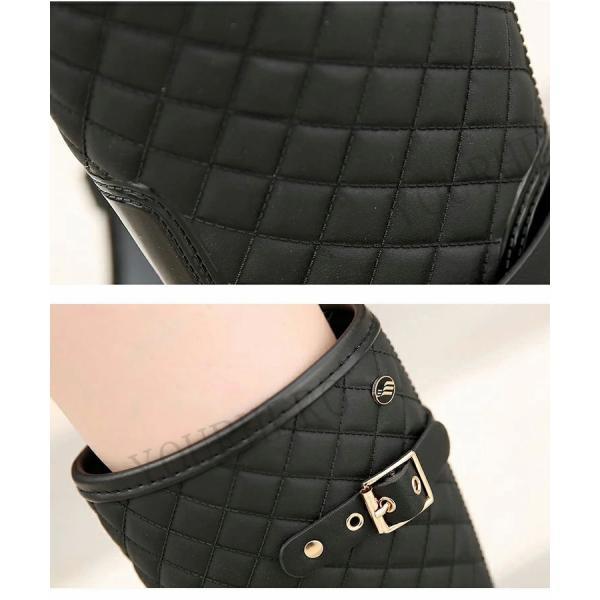 レインブーツ レディース レインシューズ 雨降り雪雨 ラバーブーツ ブラック 長靴キルティングレインブーツ レディース ロング おしゃれ 大人軽量 |  | 09