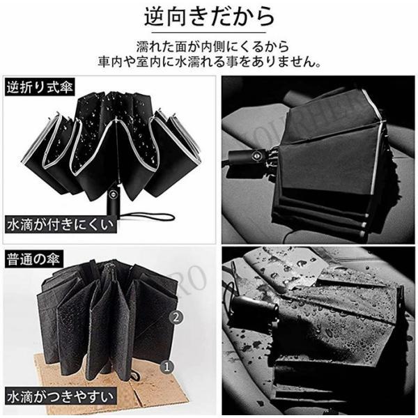 傘 逆さ傘 折りたたみ傘 濡れない UV遮蔽率100% 雨晴兼用 晴雨傘 日傘 遮光 ボタン開式 自動開く 雨具 紫外線対策 超撥水  UV 傘 男女 |  | 02