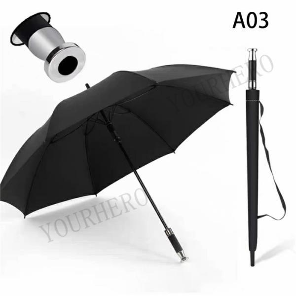 長傘 メンズ 紳士傘 傘 梅雨対策 台風対応 収納ポーチ付き 210T高強度グラスファイバー ワンタッチ開き ビッグサイズ 強靭傘 旅行 通学通勤 紺 |  | 03