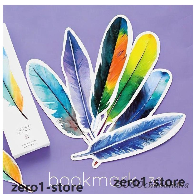ブックマーク 栞 しおり 30枚入り 読書 鳥 羽 ファンタジー 北欧 紙 厚紙 かわいい 美しい おしゃれ 定番 母の日 誕生日 記念日 ギフト プ | 