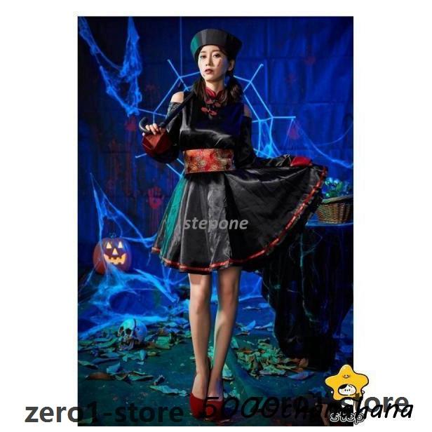 コスプレ 【ハロウィン】キョンシー 仮装 ゾンビ チャイナ チャイナ服 コスチューム キョンシーガールズ レディース 衣装 女性用 |  | 06