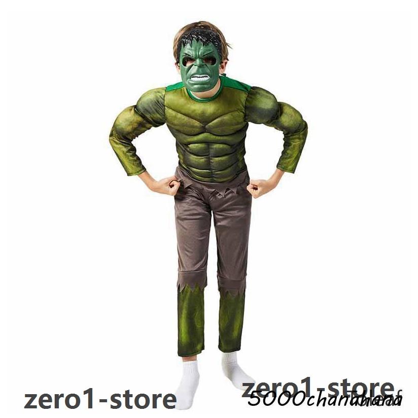 メンズ マーベル 【ハロウィン】の子供コスプレ衣装 ハルク 衣装 キッズ 子供 誕生日プレゼント アニメ 仮装 | 