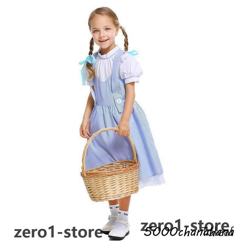 オズの魔法使い Dorothy ドロシー風 童話 S-XL 女の子 ワンピース キッズ 子供用 コスプレ衣装 |  | 02