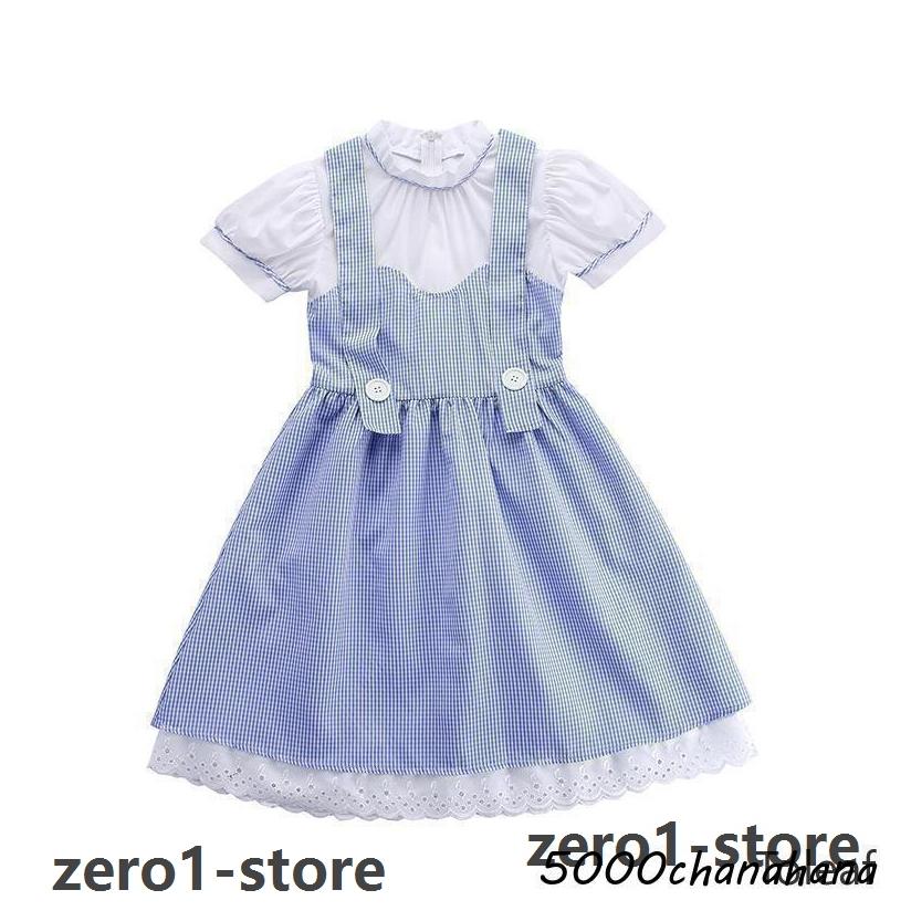 オズの魔法使い Dorothy ドロシー風 童話 S-XL 女の子 ワンピース キッズ 子供用 コスプレ衣装 |  | 05