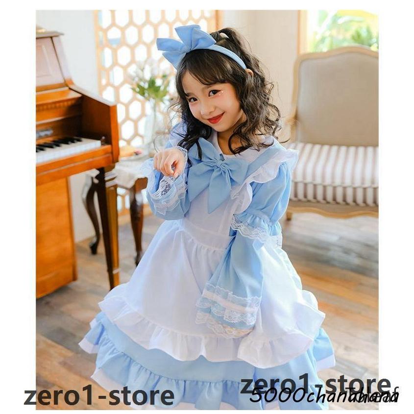 キッズ メイド服 コスプレ 仮装 メイド 服 プリンセスドレス 萌え コスプレ衣装 子供 キャラクター 女の子 ジュニア かわいい 可愛い ハロ |  | 04
