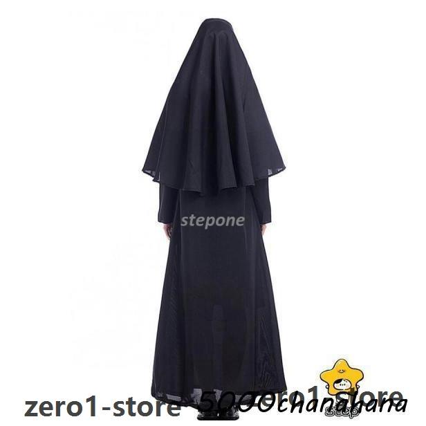 大人コスチューム 衣装 シスターコスチューム マキシ丈ワンピース ゴシック ホラーコスチューム パーティー イベント |  | 07