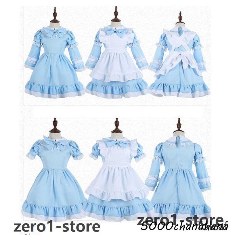 子供 ワンピース 【ハロウィン】衣装 女の子 コスプレ メイドさん アリス風 プリンセス白雪姫 キッズ コスチューム 変装 仮装 ハロウィーン 文化祭 学園祭 |  | 14