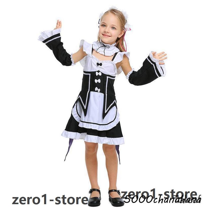 子供用 女性用 S?L衣装 メイド服 コスプレ KIDS コスチューム ロリータ風 衣装 アリス レディース ガールズ 猫女 ハロウィーン |  | 03