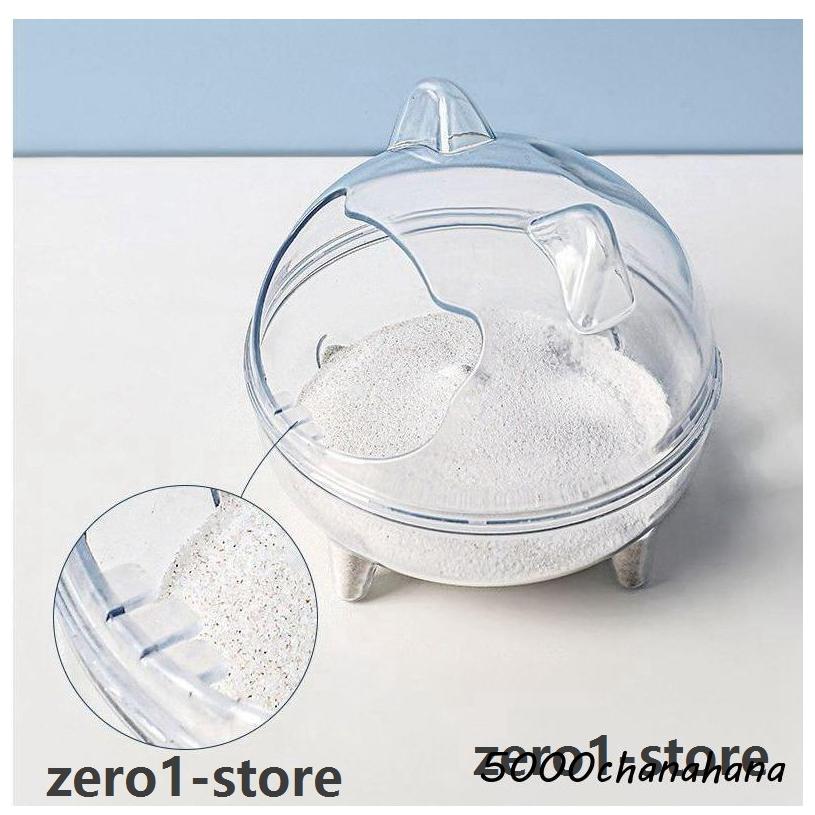 ハムスターハウス 小動物用 ハムスタートイレ 砂遊び場 お風呂 バスルーム 洗面所 シャワー室 透明 カバー付き 飛び散り防止 |  | 04