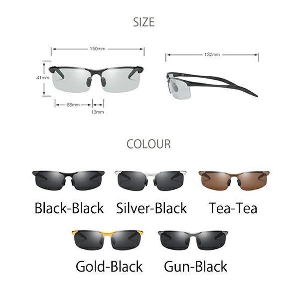 【送料無料】ハイビジョンUV400紫外線カット変色調光偏光偏光サングラス偏光調光男女兼用調光偏光グラス偏光サングラス耐衝撃サングラス |  | 08
