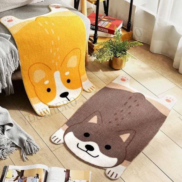 キッチンマット カーペット フロアマット 柴犬 豆しば アニマル マット