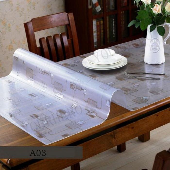 テーブルクロス 花柄 撥水加工 おしゃれ 厚1.5mm 厚2mm テーブルマット PVC 長方形 食卓デスクマット 防水 撥油 耐熱 汚れ防止 傷防止 |  | 04