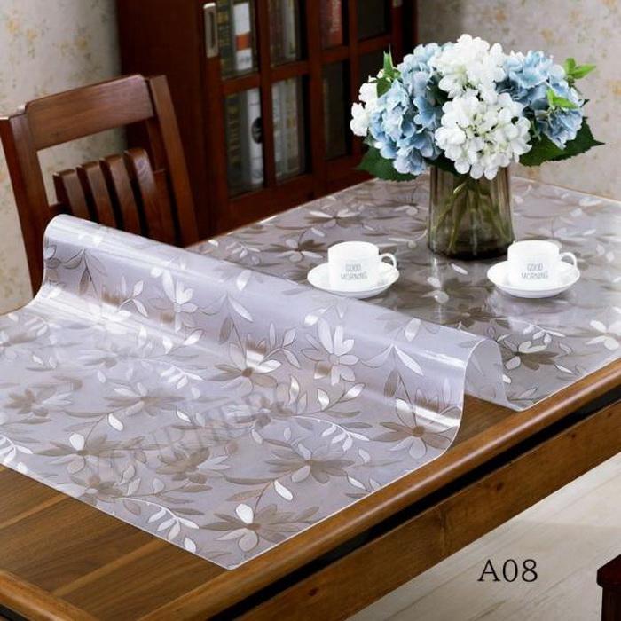 テーブルクロス 花柄 撥水加工 おしゃれ 厚1.5mm 厚2mm テーブルマット PVC 長方形 食卓デスクマット 防水 撥油 耐熱 汚れ防止 傷防止 |  | 09
