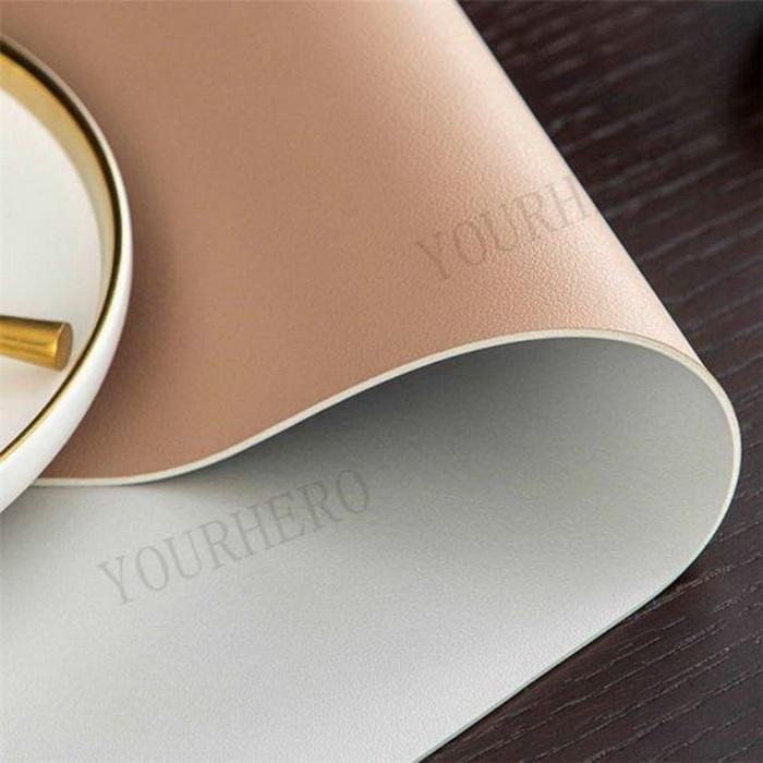 テーブルクロス pu皮革生地 90*160cm 両面用 new テーブルマット 防水防油 耐熱 汚れ防止 食卓カバー 高級感 テーブルセッティング 長方形 撥水 家庭用 |  | 02