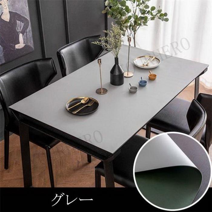 テーブルクロス pu皮革生地 90*160cm 両面用 new テーブルマット 防水防油 耐熱 汚れ防止 食卓カバー 高級感 テーブルセッティング 長方形 撥水 家庭用 |  | 09