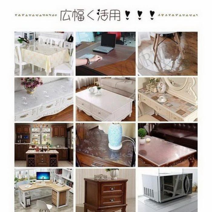 テーブルクロス 透明 撥水加工 おしゃれ 厚1.5mm 厚2mm テーブルマット PVC 円形 食卓デスクマット 防水 撥油 耐熱 汚れ防止 傷防止 家庭用 オフィス用 |  | 05