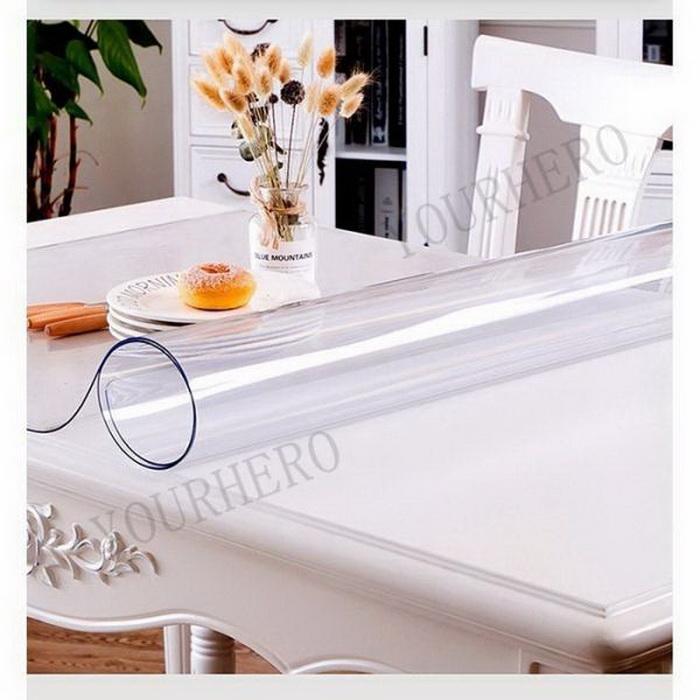 テーブルクロス 透明 撥水加工 おしゃれ 厚1.5mm 厚2mm テーブルマット PVC 円形 食卓デスクマット 防水 撥油 耐熱 汚れ防止 傷防止 家庭用 オフィス用 |  | 06