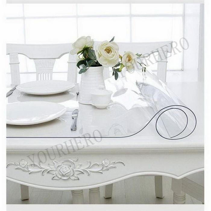 テーブルクロス 透明 撥水加工 おしゃれ 厚1.5mm 厚2mm テーブルマット PVC 円形 食卓デスクマット 防水 撥油 耐熱 汚れ防止 傷防止 家庭用 オフィス用 |  | 08