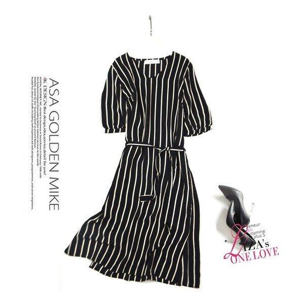 超目玉 ワンピースレディースシルクマキシ丈ワンピースゆったり夏大人上品グリーンストライプ代30代40代 新規購入 Newtrezn Mahlawfirm Ae