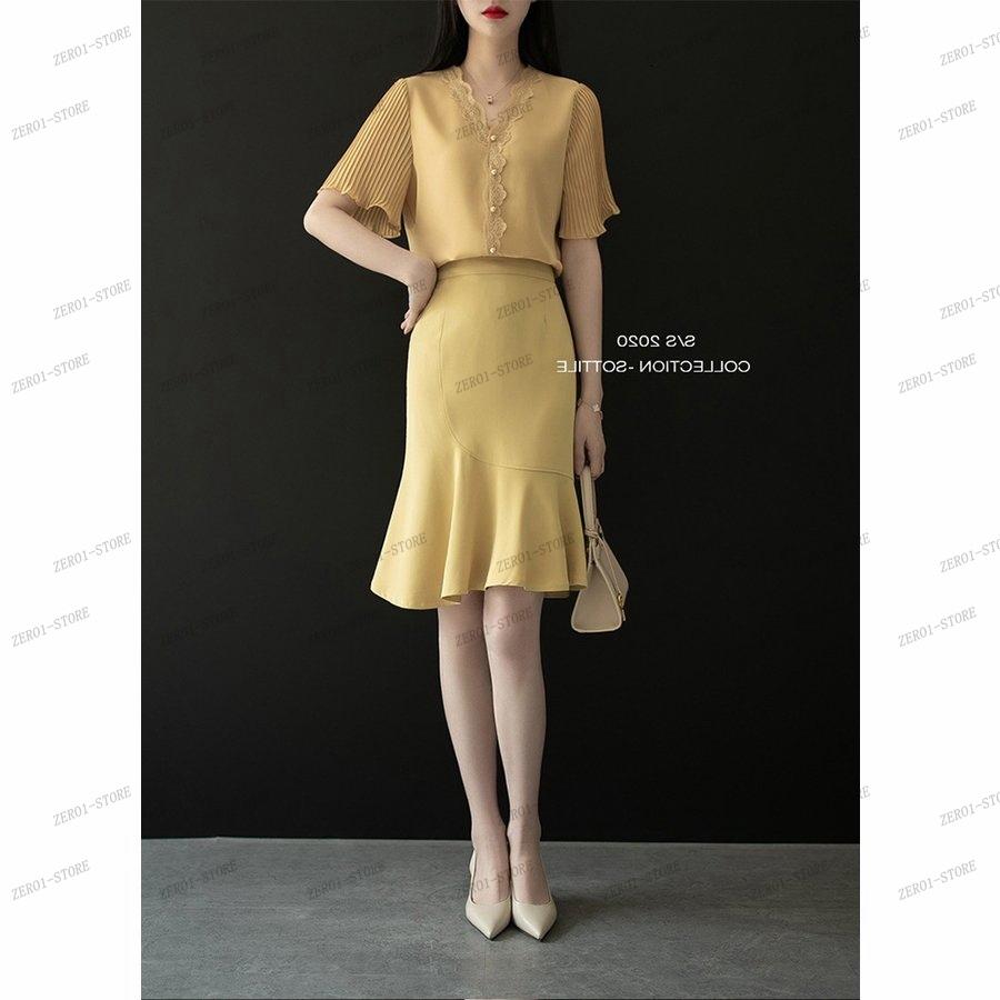 レディース  ブラウス 春夏 オシャレブラウス白 韓国風 半袖トップスシフォン レースVネックシャツ フレア袖トップス 薄手 大きいサイズ 上品 通勤OL |  | 12