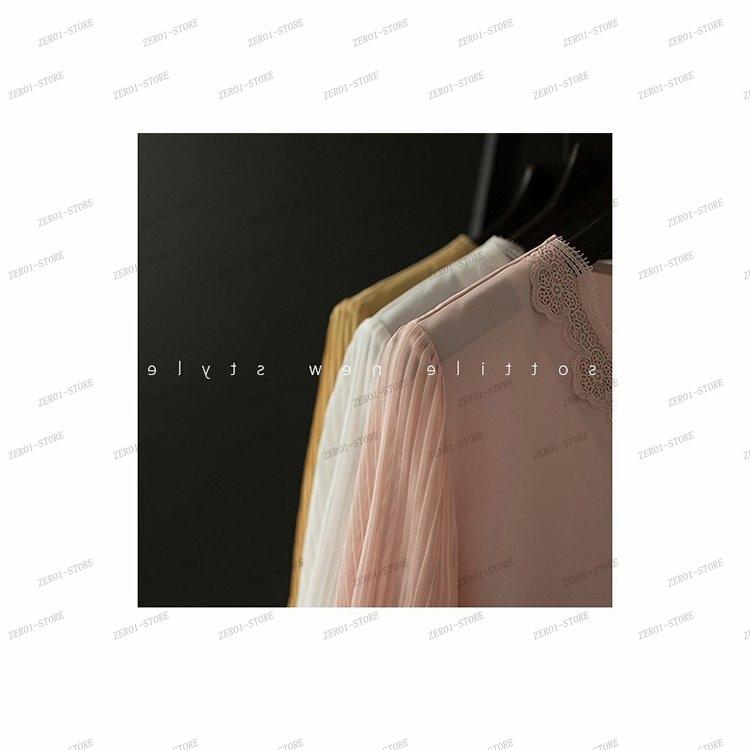 レディース  ブラウス 春夏 オシャレブラウス白 韓国風 半袖トップスシフォン レースVネックシャツ フレア袖トップス 薄手 大きいサイズ 上品 通勤OL |  | 18