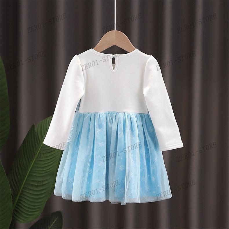 子供 ドレス プリンセスドレス キッズ 長袖 ワンピース 裏起毛 暖か