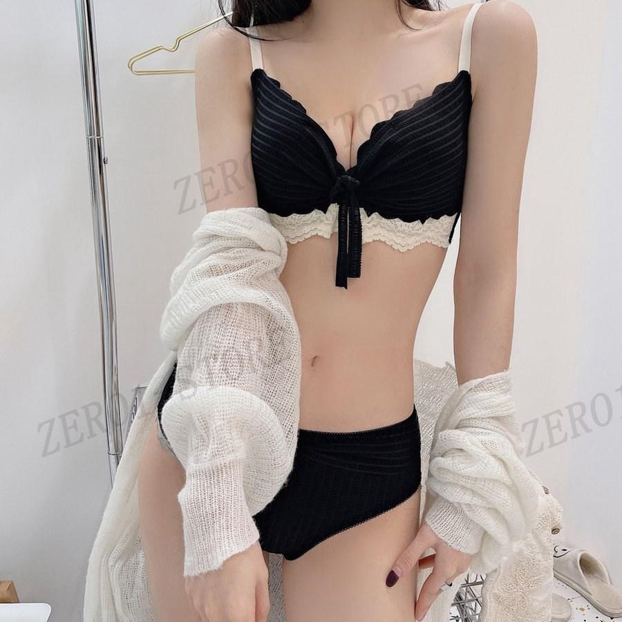 盛れる 美胸 ブラジャーショーツセット 可愛いインナー上下 盛れるブラジャー セットアップ 下着｜zero1-store｜11