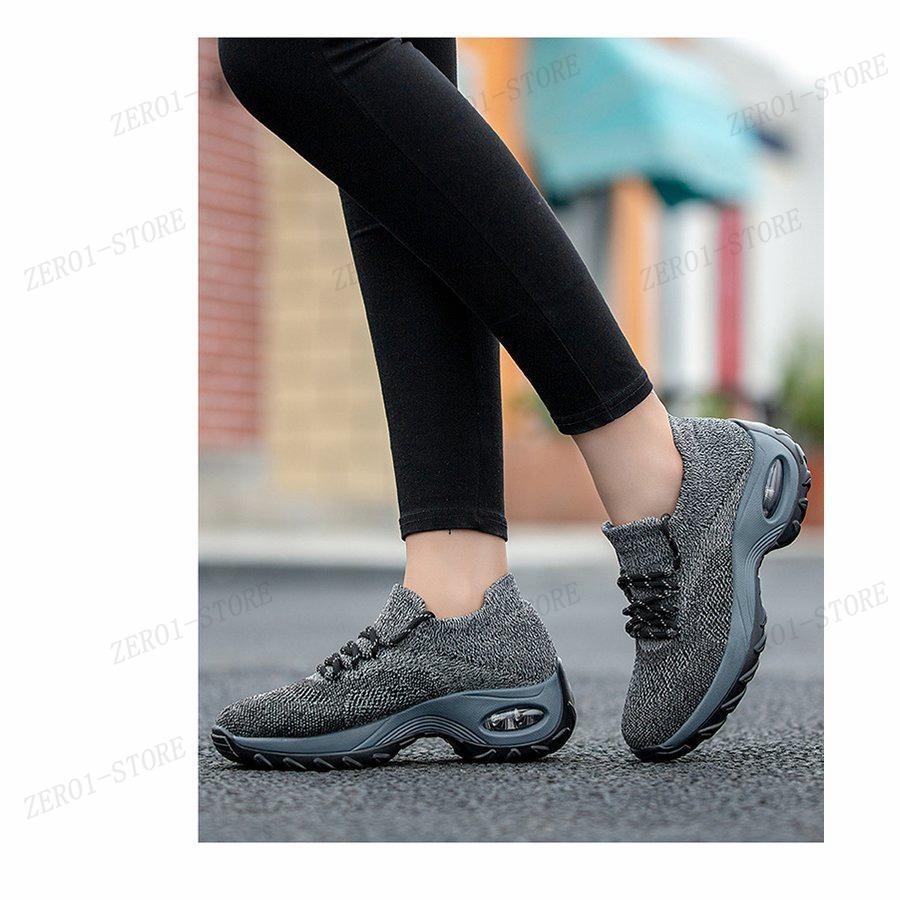 スニーカー 2022 レディース 新品 厚底 疲れない ランニング シューズ