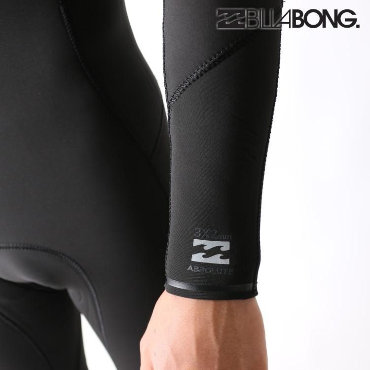新品未使用　BILLABONG ビラボン　ウェットスーツ　ブラック メンズXL BILLABONG ビラボン ITADAKI 3X2mm ガルウィングジップ BE018