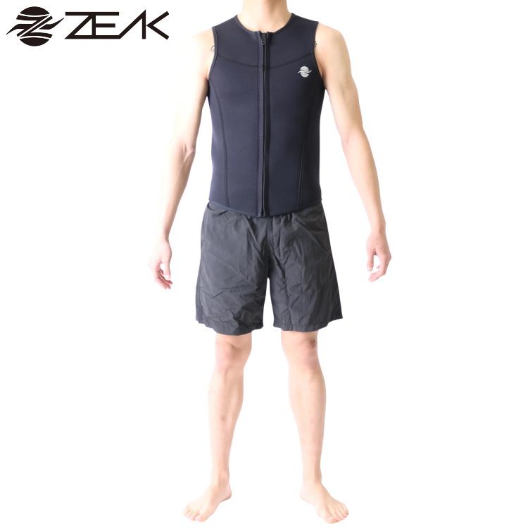 ZEAK(ジーク) ウェットスーツ 男性用 メンズ ベスト ウエット