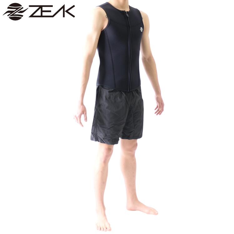 ZEAK(ジーク) ウェットスーツ 男性用 メンズ ベスト ウエット