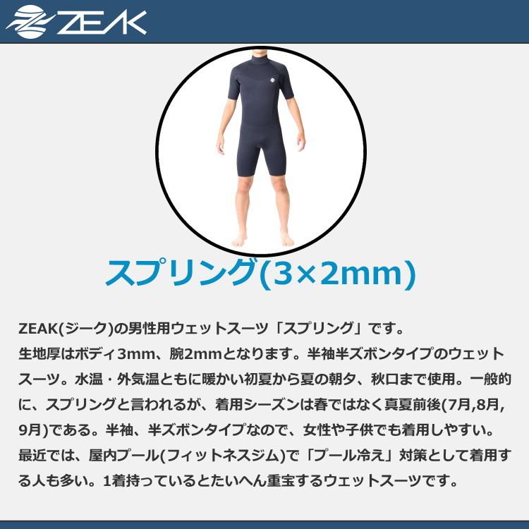 ZEAK(ジーク) ウェットスーツ 男性用 メンズ スプリング