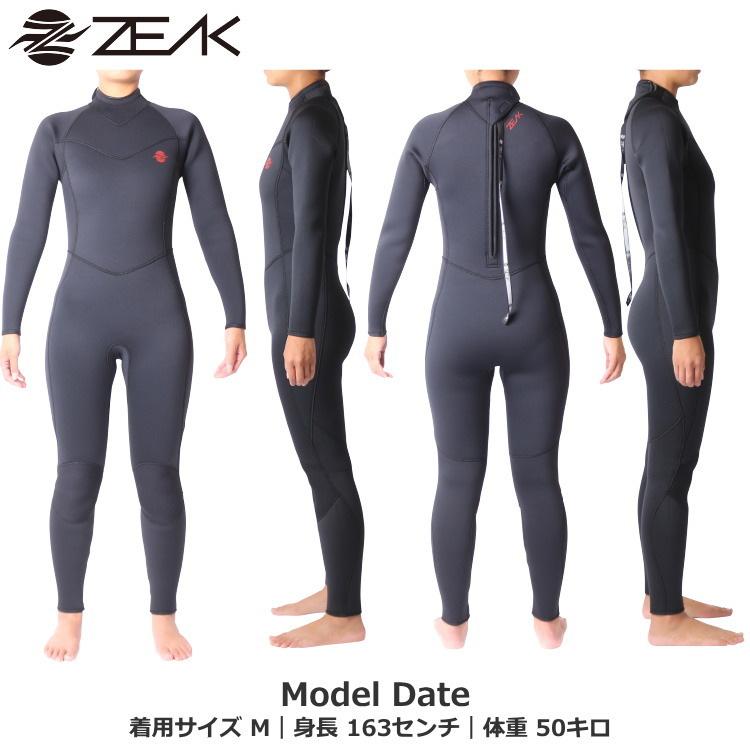 ZEAK(ジーク) ウェットスーツ レディース フルスーツ (5×3mm) ウエットスーツ サーフィン ウエットスーツ ZEAK WETSUITS｜zero1surf｜07