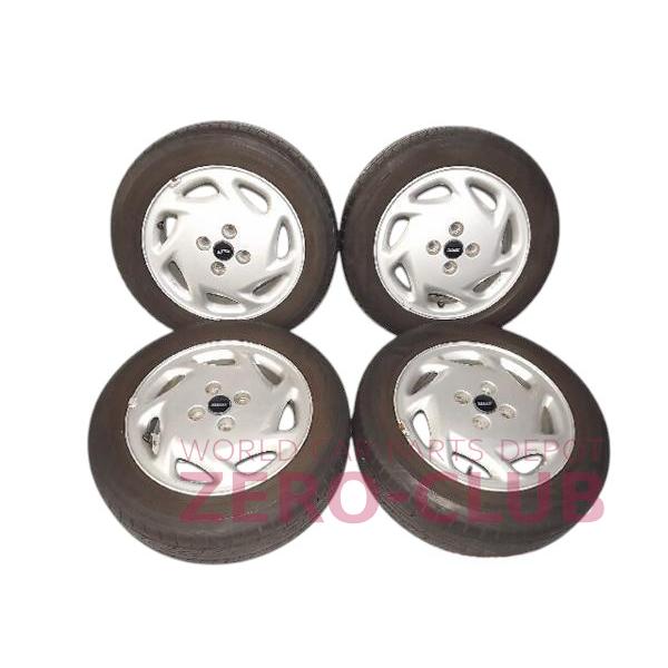 FIATプント用 純正アルミホイール 5.0J-14 +48 4H-98 タイヤ付 4本SET