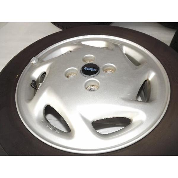 FIATプント用 純正アルミホイール 5.0J-14 +48 4H-98 タイヤ付 4本SET