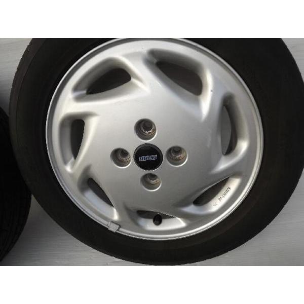 FIATプント用 純正アルミホイール 5.0J-14 +48 4H-98 タイヤ付 4本SET