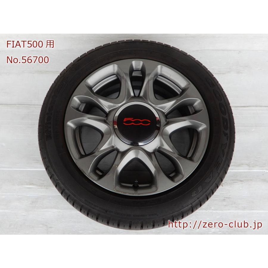 fiat 500 タイヤホイールセット FIAT500S 純正アルミホイールタイヤ付