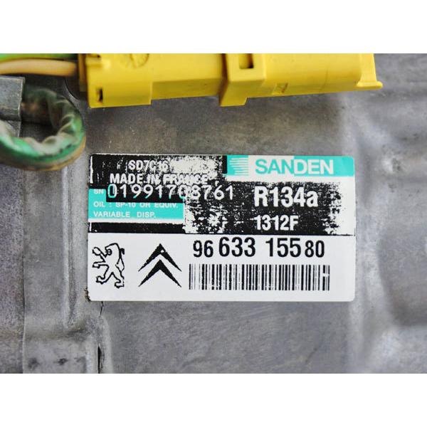 シトロエンC6 XFV用 純正 ACコンプレッサー SANDEN 1312F』【2063