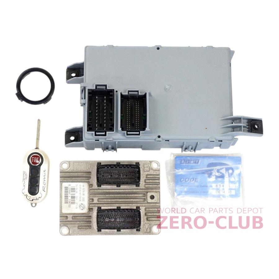 FIAT 500 31212 169A4 AT用 純正 エンジンコンピューターセット ECU