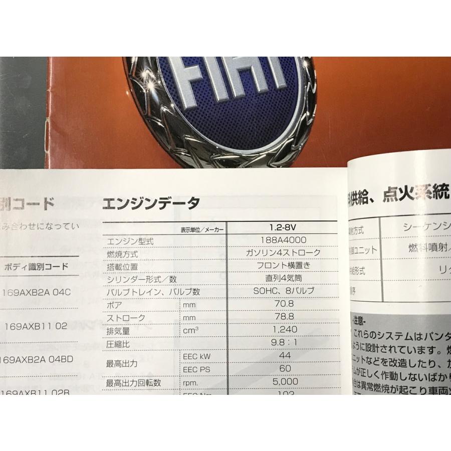 FIATパンダ用/純正 取扱説明書一式 セミハードケース付 2006年度版