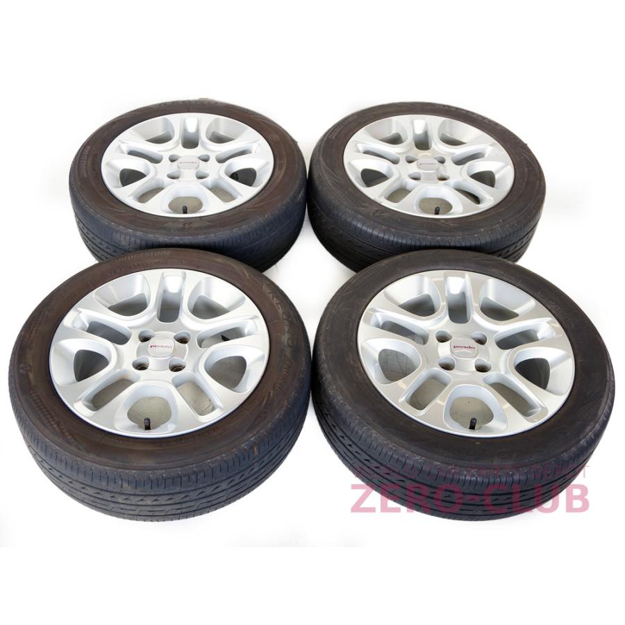 185/55 R15 fiat パンダ純正アルミ付きスタッドレスタイヤ FIAT パンダ3 用/純正 アルミホイール 6.0J-15 +35 4H-98 185/55R15