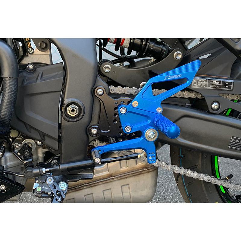 本日限定ZX-25R（20年） ストリート用 バックステップ 青 クイック