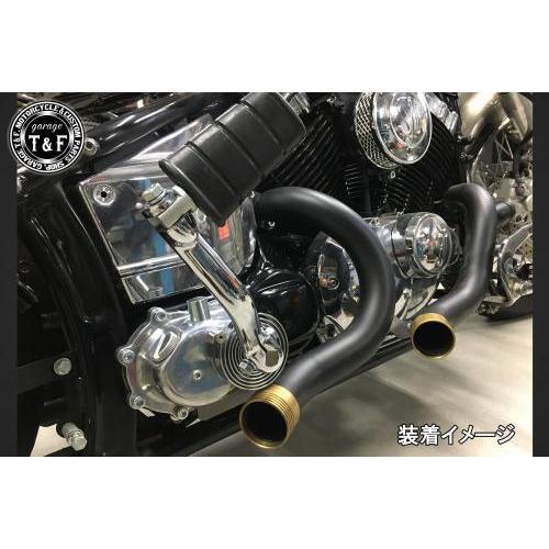 ドラッグスター400/クラシック ダミーキックペダルキット(ポリッシュ) ガレージT&F|zerocustom-second|02