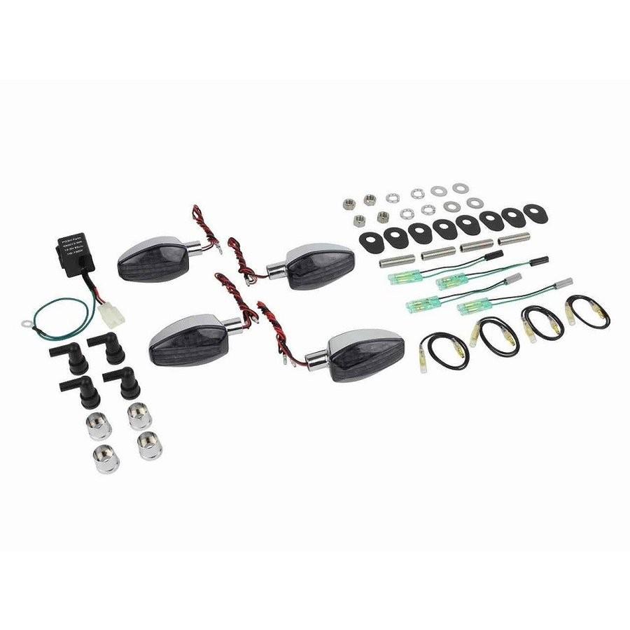 ライトウェイトLEDウインカーキット メッキボディ／スモークレンズ POSH（ポッシュ） MT-09 TRACER（14〜17年）