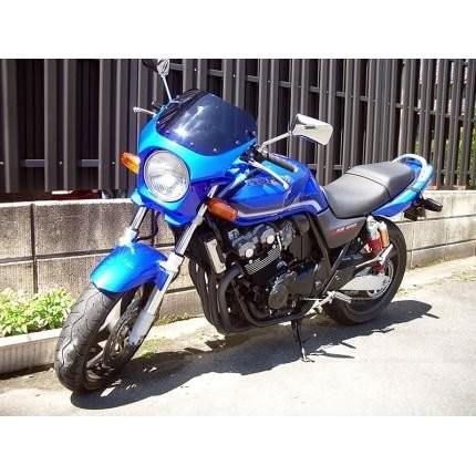 Cb400sf 汎用ビキニカウル Ds 01 Typeエアロ クリアスクリーン キャンディーフェニックスブルー単色塗装 Pb