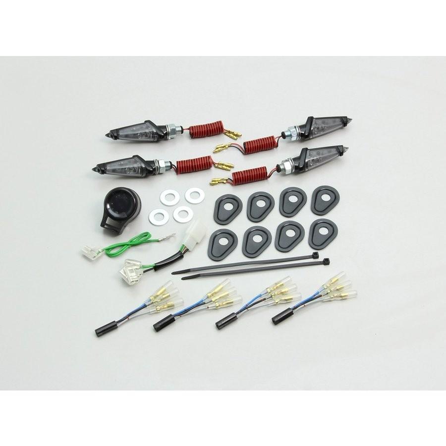 MT-09 TRACER LEDダガーウインカーキット ブラック スモークレンズ HURRICANE（ハリケーン）