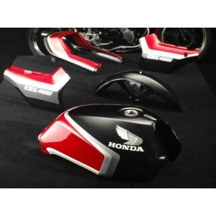 ラインステッカーセット黒赤2型 CBX400F PASTEL ROAD（パステルロード）