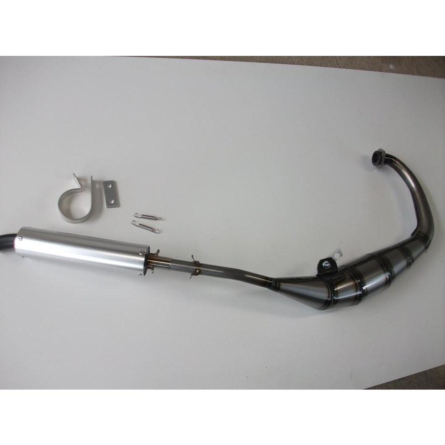 TZM50R 走り屋倶部 スティール手巻き チャンバー サイレンサー色シルバー RSヨコタ（RS YOKOTA）